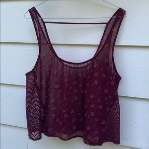Hollister Sheer Tank Top